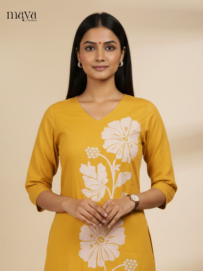 Mustard-Readymade 2 Piece Co-ord Set
