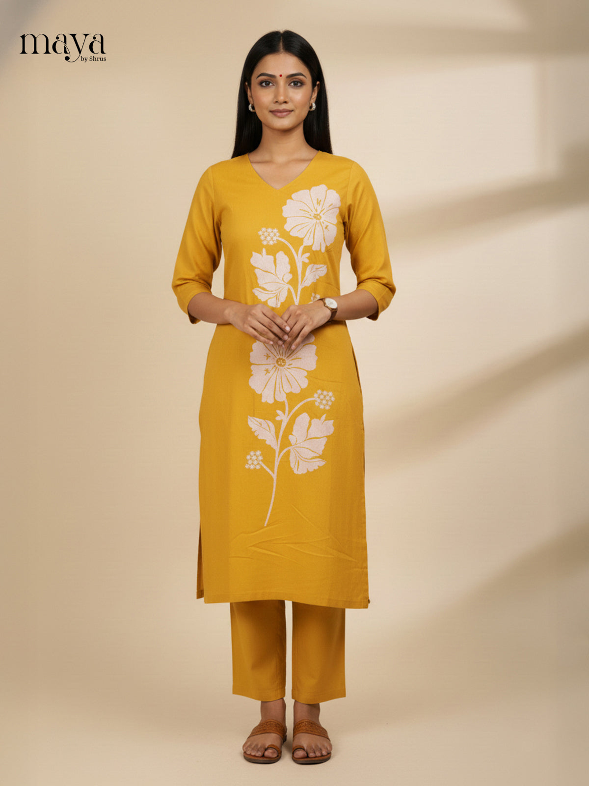 Mustard-Readymade 2 Piece Co-ord Set