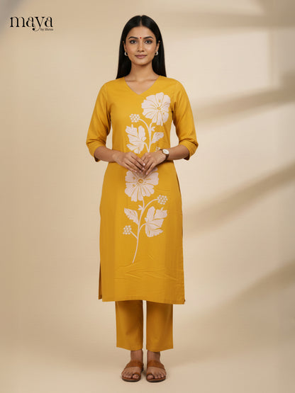 Mustard-Readymade 2 Piece Co-ord Set