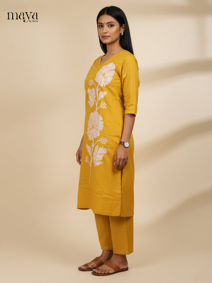 Mustard-Readymade 2 Piece Co-ord Set