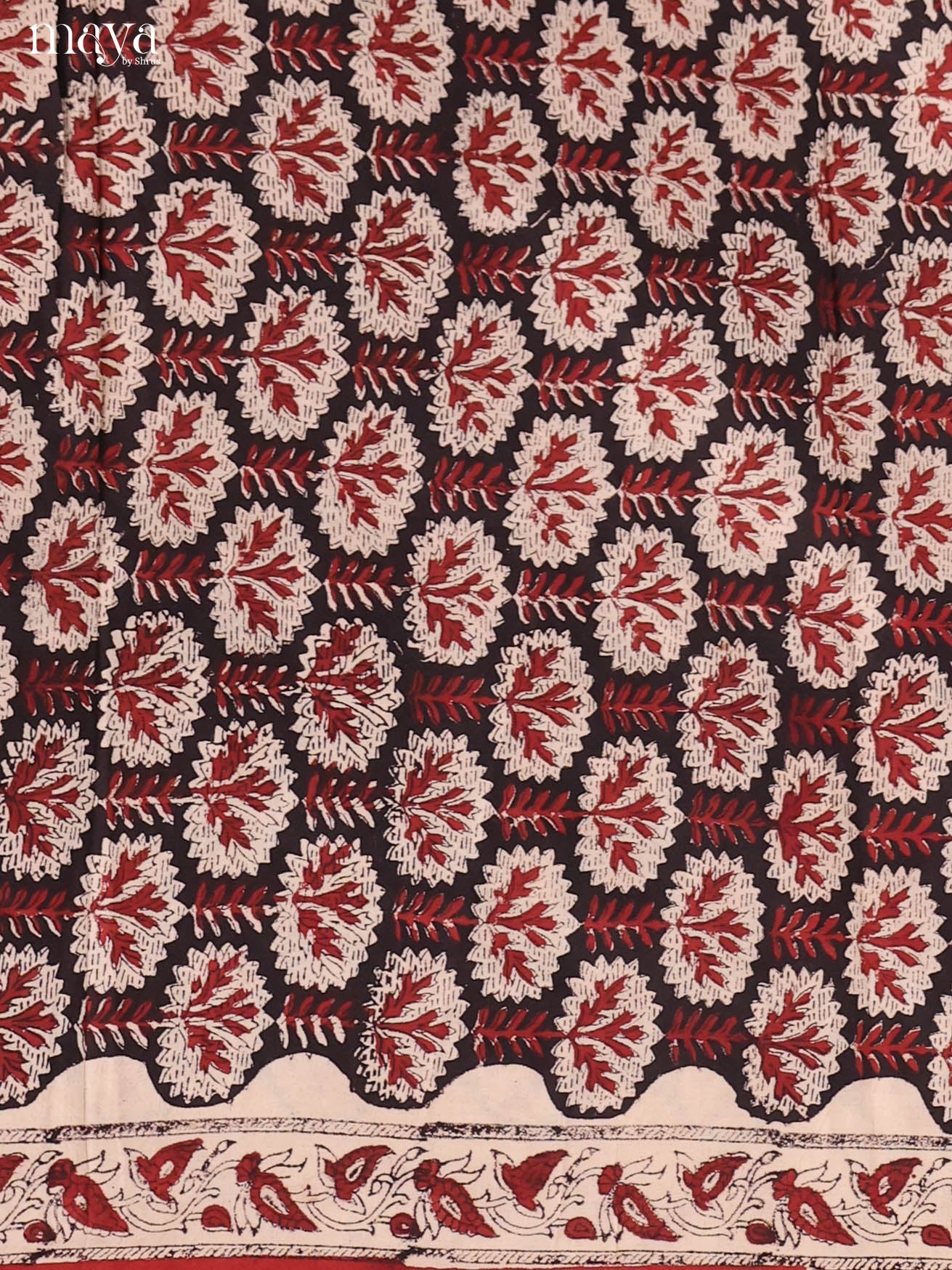 Black & Red-Cotton salwar