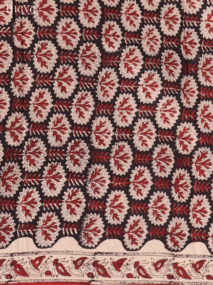 Black & Red-Cotton salwar