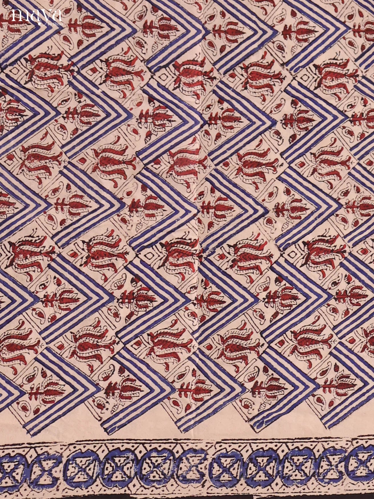 Cream & Black-Cotton salwar