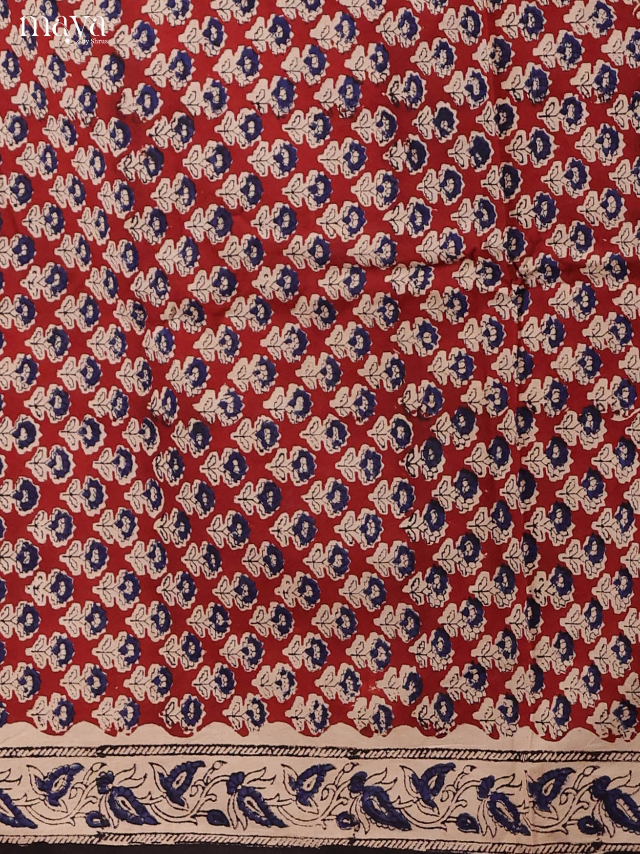 Maroon & Black-Cotton salwar