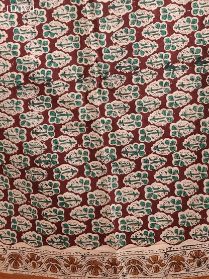 Maroon & Light Brown-Cotton salwar