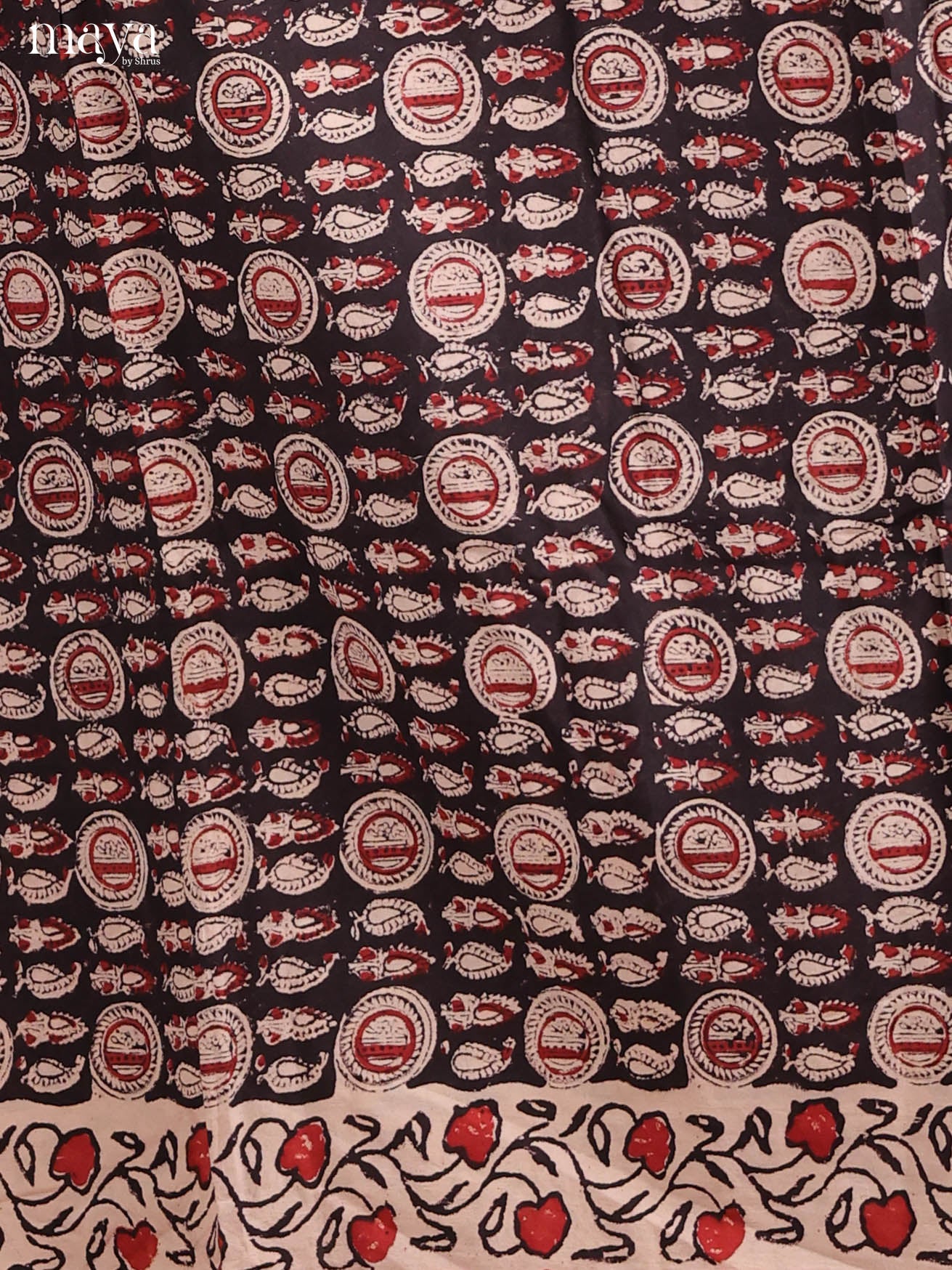 Black & Red-Cotton salwar