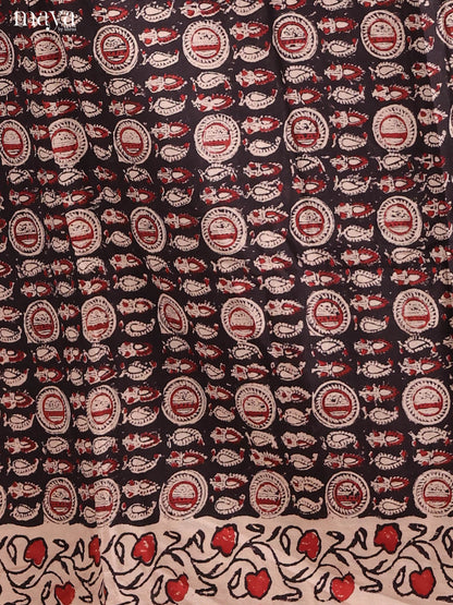 Black & Red-Cotton salwar