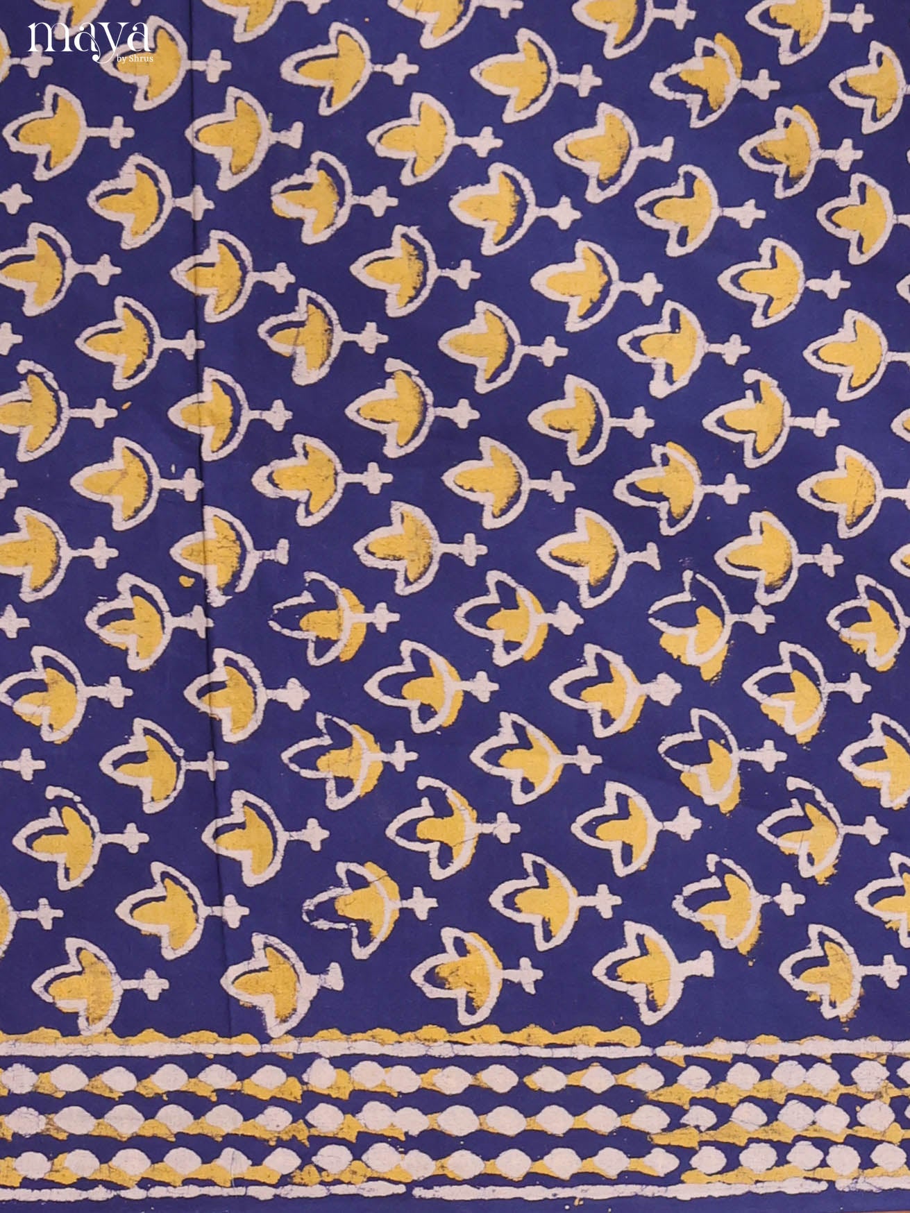 Blue & Yellow-Cotton salwar