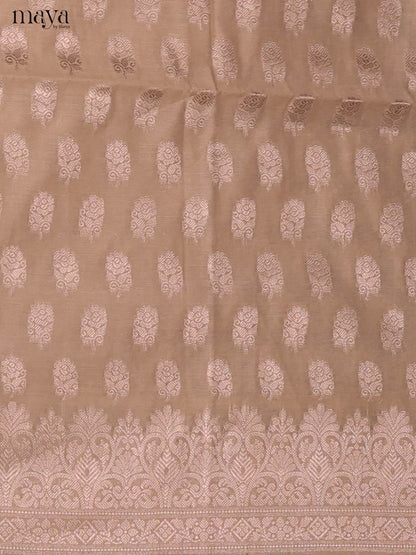 MDJ25082-Semi Tussar Salwar Unstitch