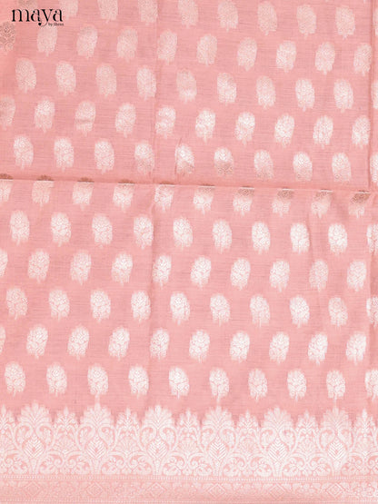 MDJ25083-Semi Tussar Salwar Unstitch