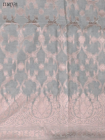 MDJ25087-Semi Tussar Salwar Unstitch