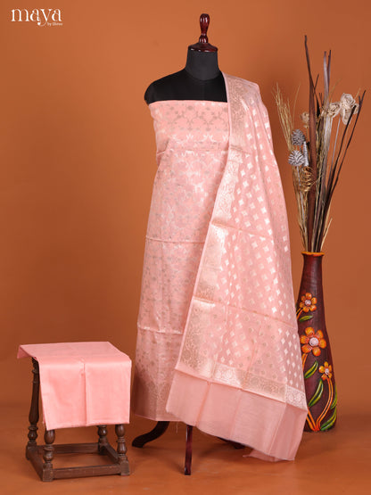 MDJ25088-Semi Tussar Salwar Unstitch