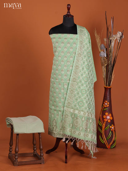 MDJ25096-Semi Tussar Salwar Unstitch