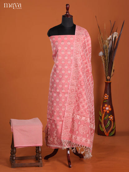 MDJ25100-Semi Tussar Salwar Unstitch