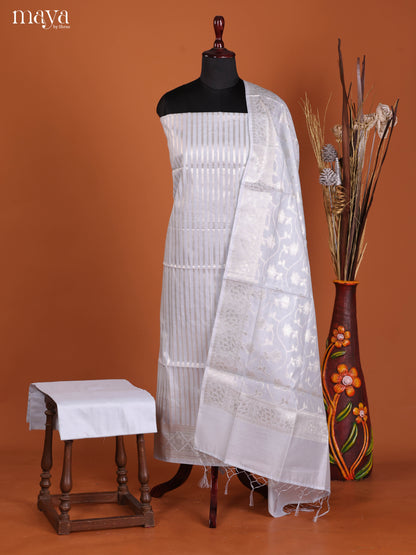 MDJ25104-Semi Tussar Salwar Unstitch