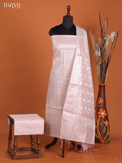 MDJ25105-Semi Tussar Salwar Unstitch