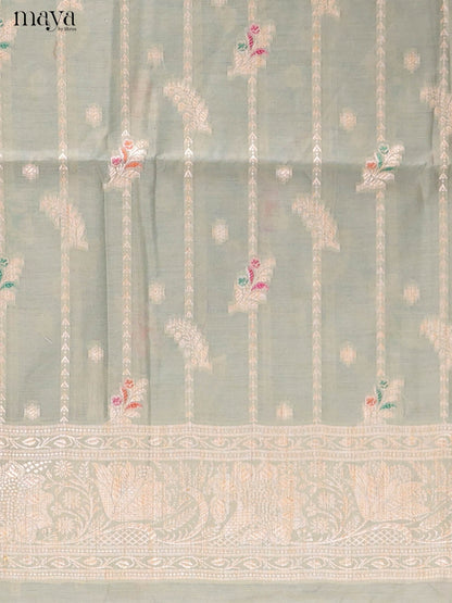 MDJ25111-Semi Tussar Salwar Unstitch