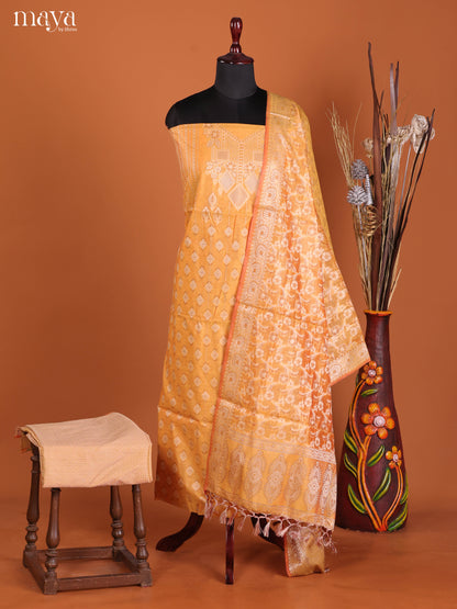 MDJ25115-Semi Tussar Salwar Unstitch