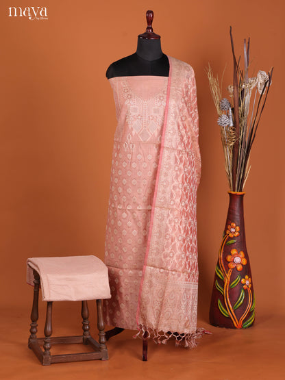 MDJ25118-Semi Tussar Salwar Unstitch