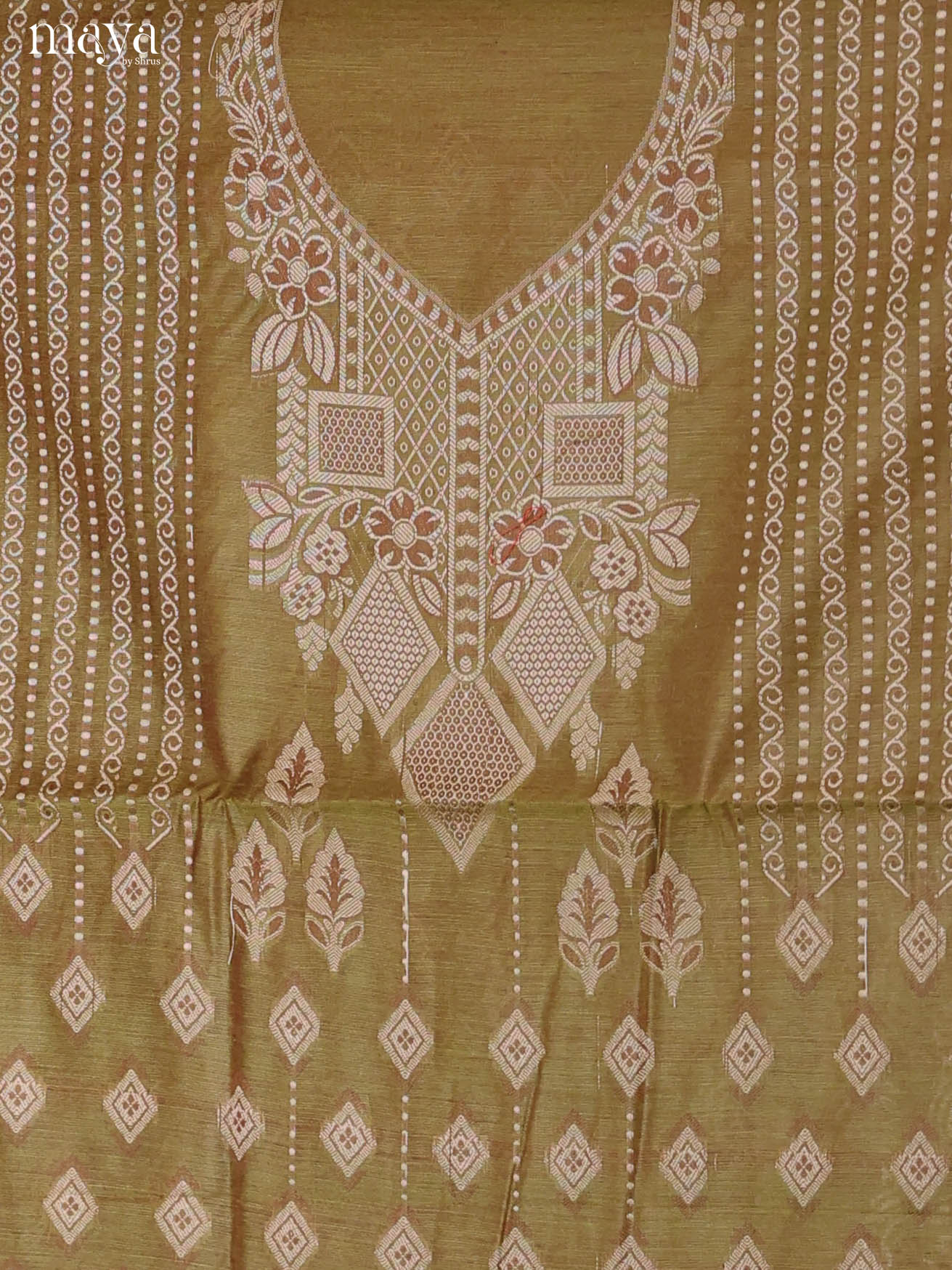 MDJ25119-Semi Tussar Salwar Unstitch