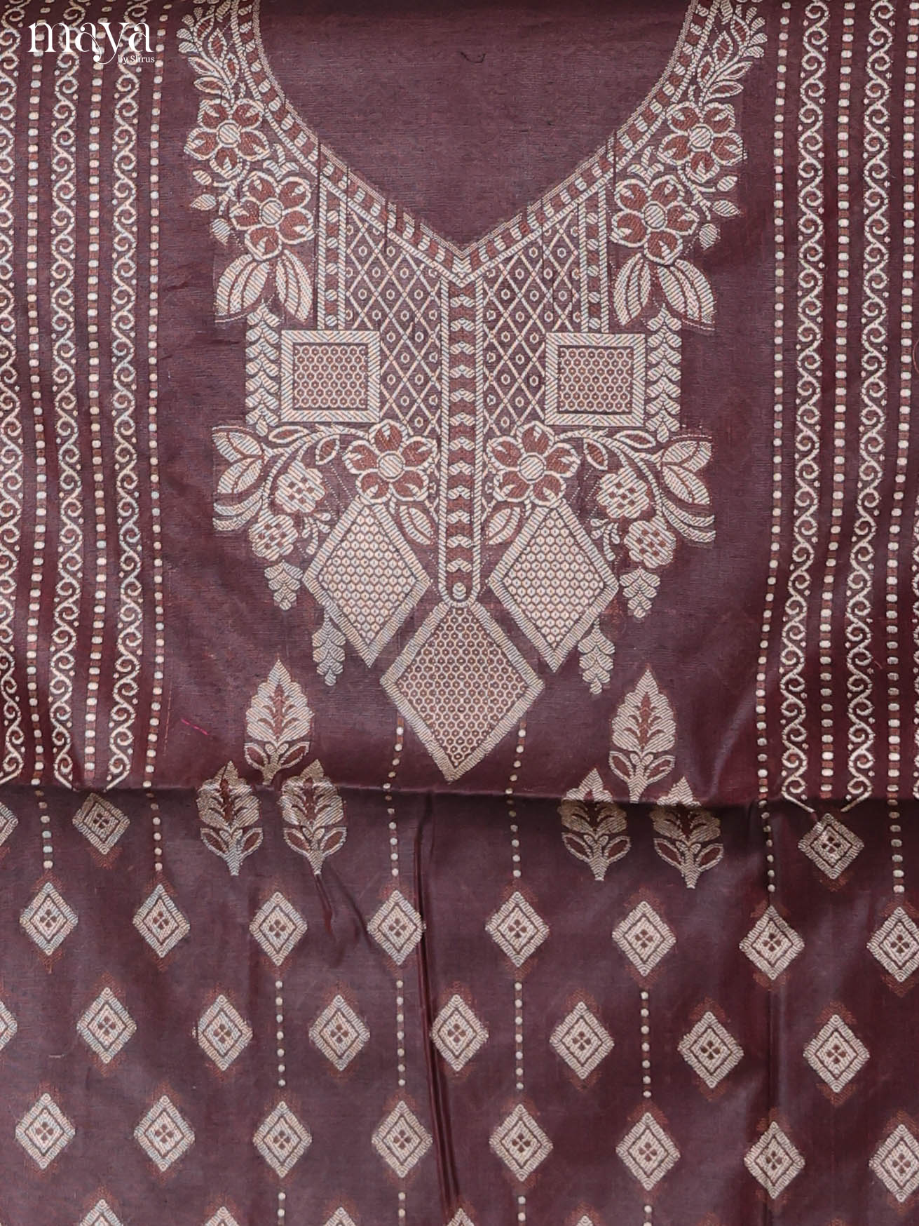 MDJ25120-Semi Tussar Salwar Unstitch