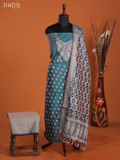 MDJ25123-Semi Tussar Salwar Unstitch