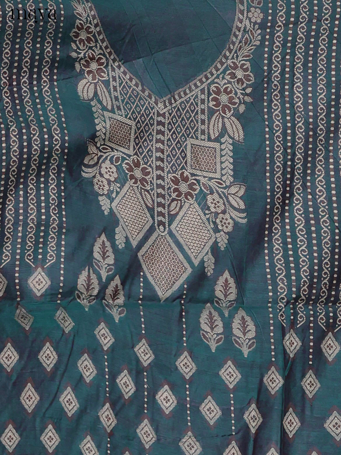 MDJ25123-Semi Tussar Salwar Unstitch