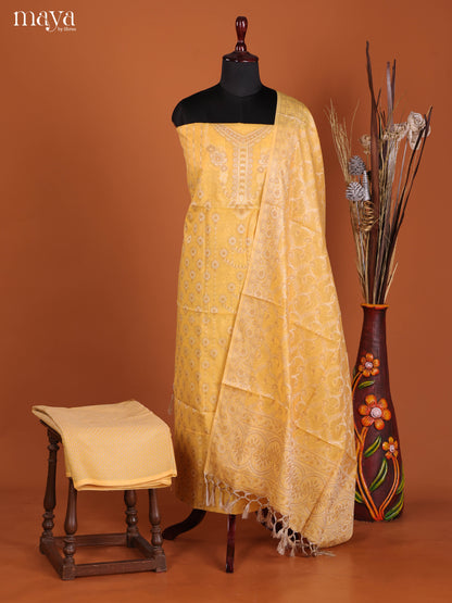 MDJ25124-Semi Tussar Salwar Unstitch