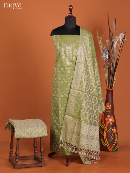 MDJ25125-Semi Tussar Salwar Unstitch