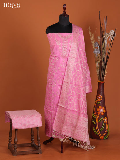 MDJ25128-Semi Tussar Salwar Unstitch