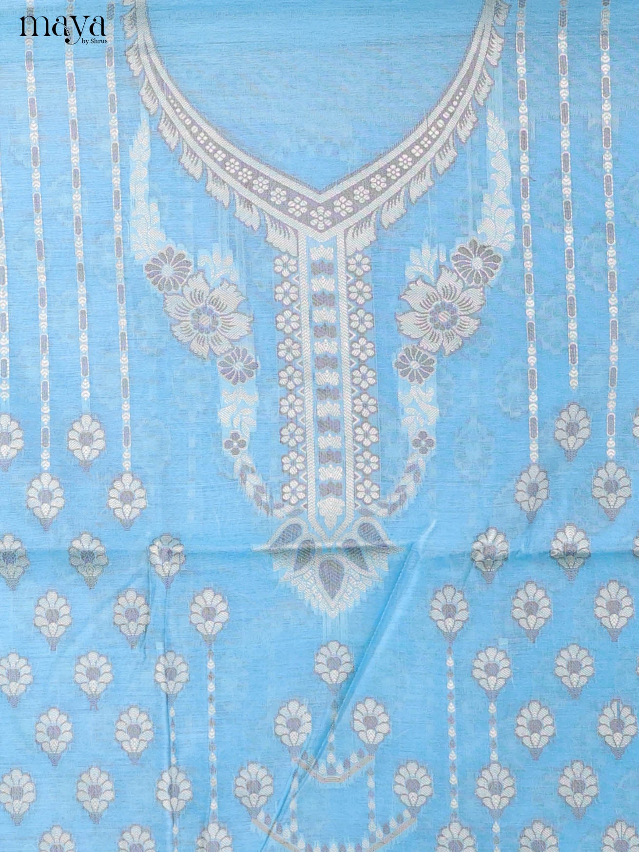 MDJ25129-Semi Tussar Salwar Unstitch