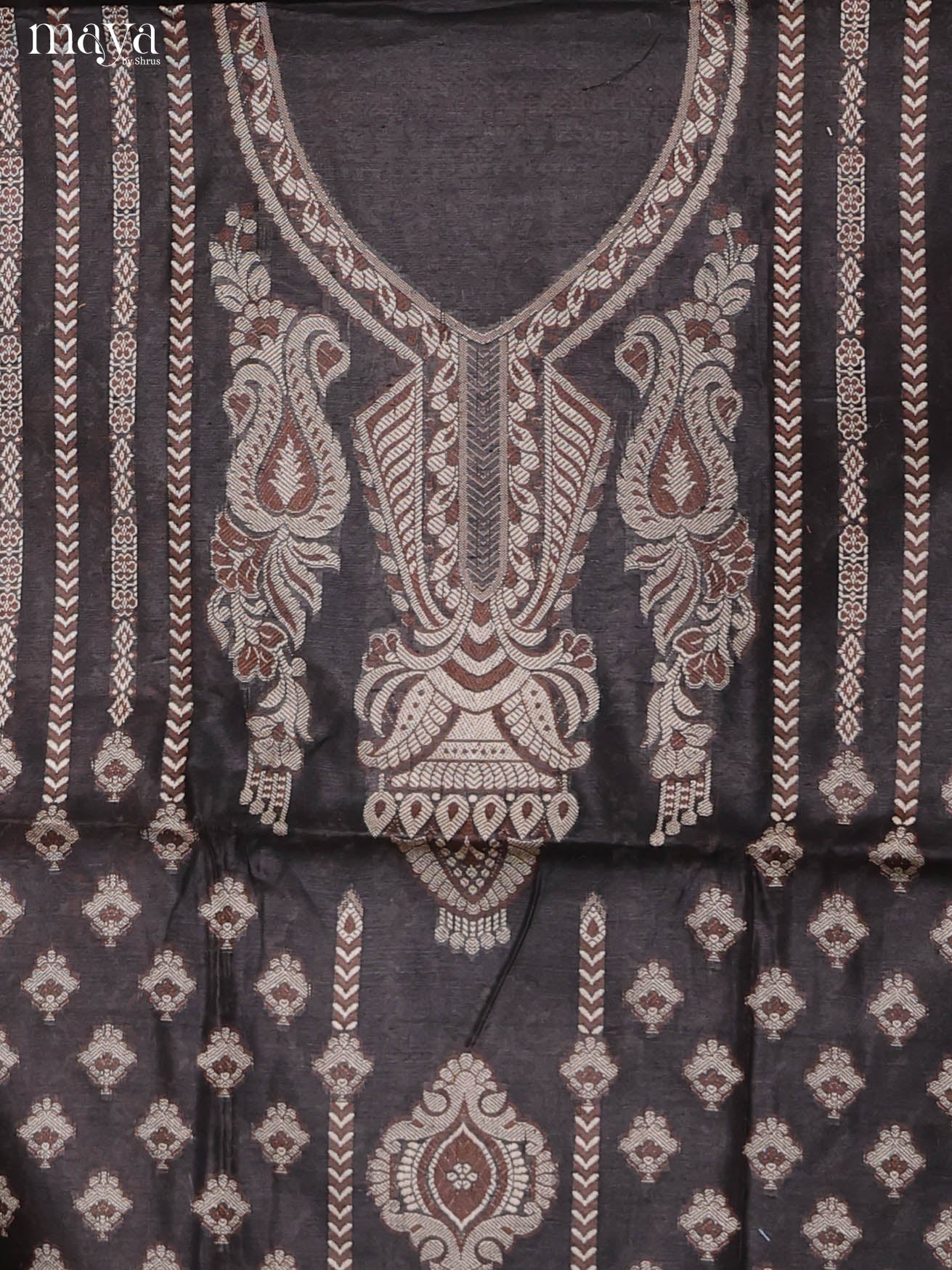 MDJ25135-Semi Tussar Salwar Unstitch