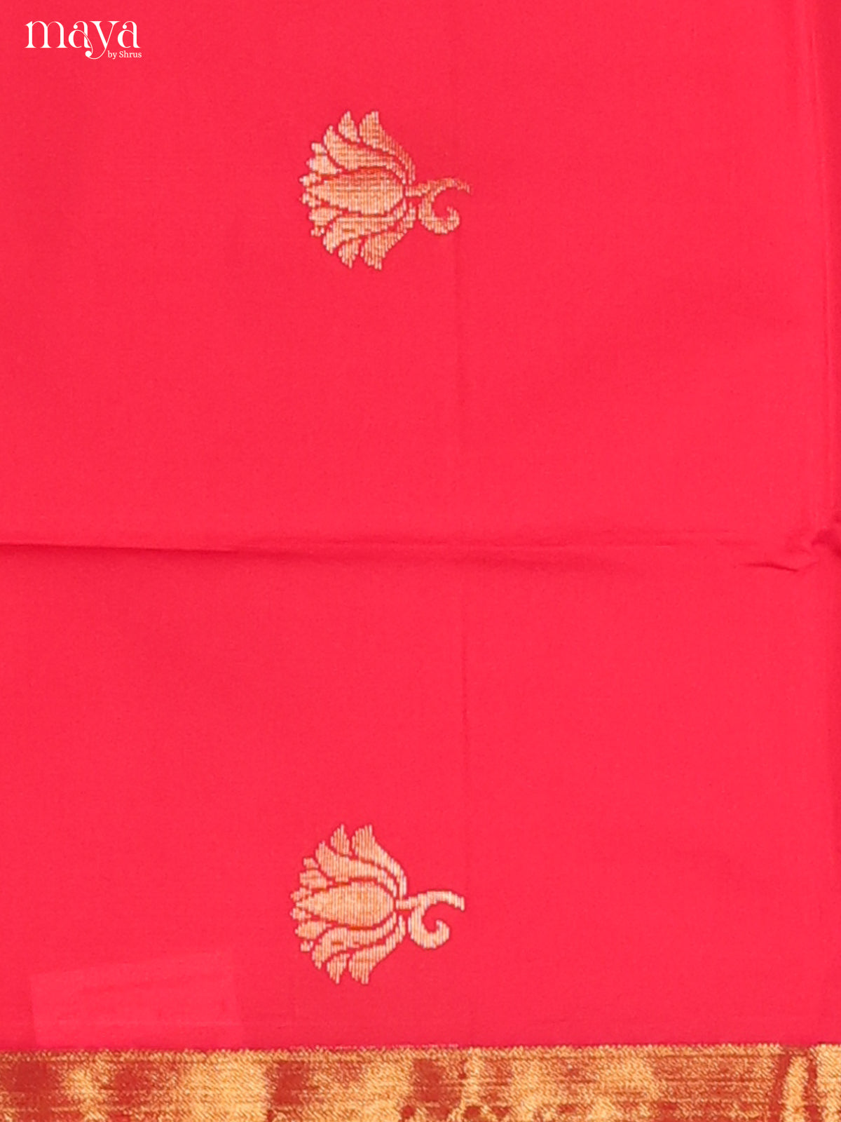 Red & Purple-semi softsilk salwar Unstitch