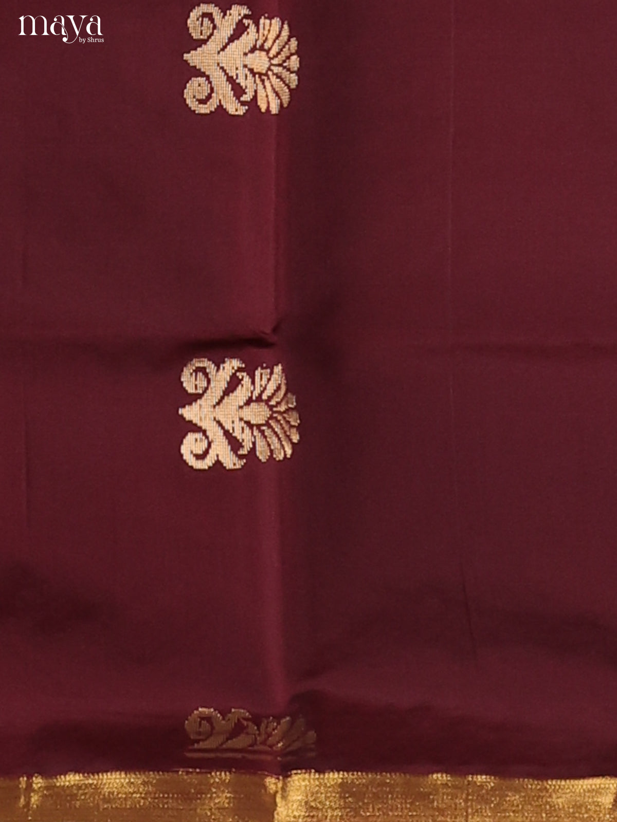 Maroon & Mauve-semi softsilk salwar Unstitch