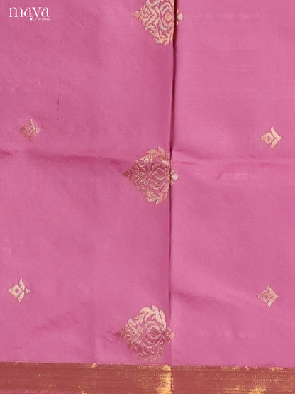 Pink   -semi softsilk salwar Unstitch