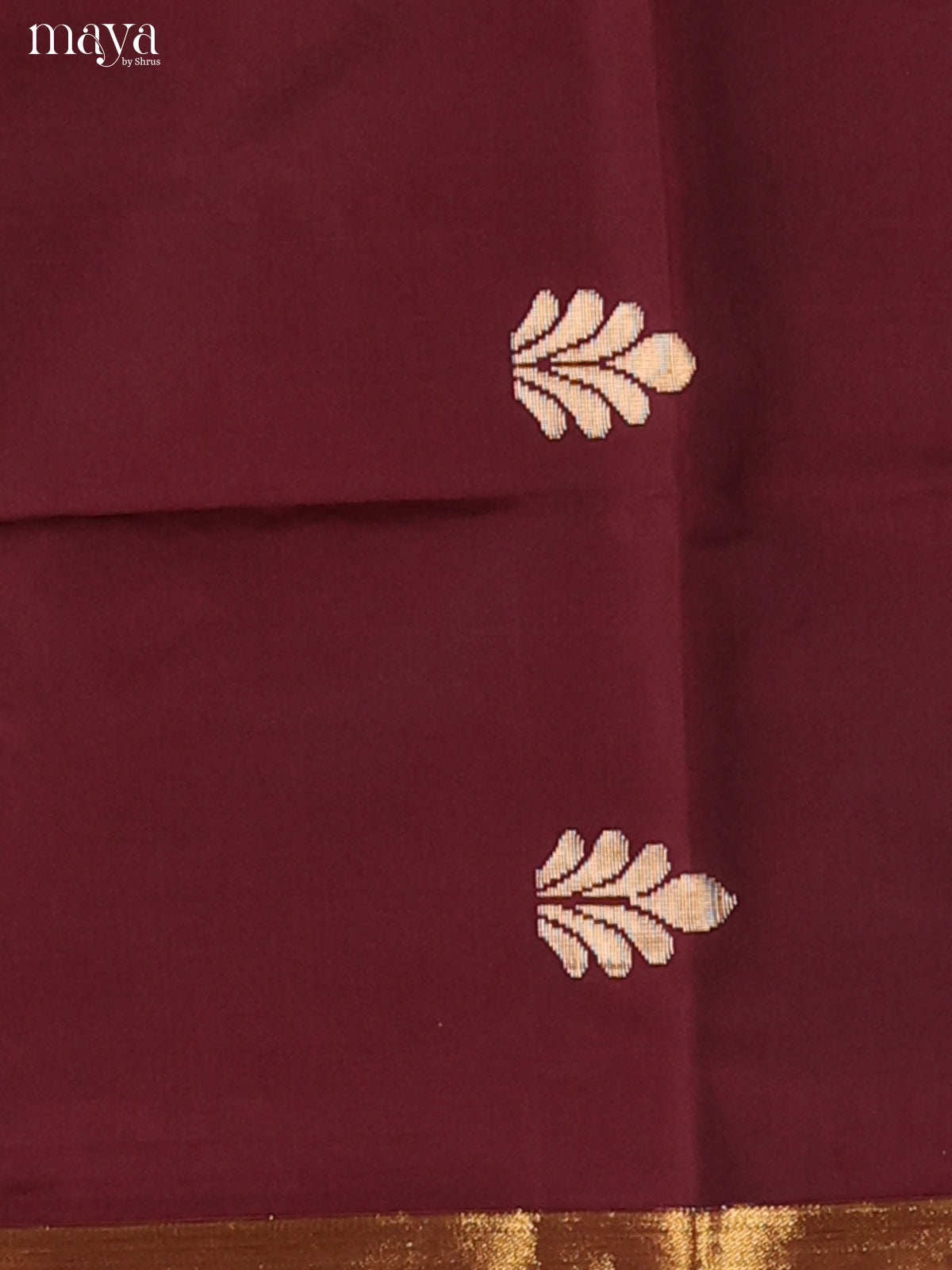 Maroon & Grey-semi softsilk salwar Unstitch