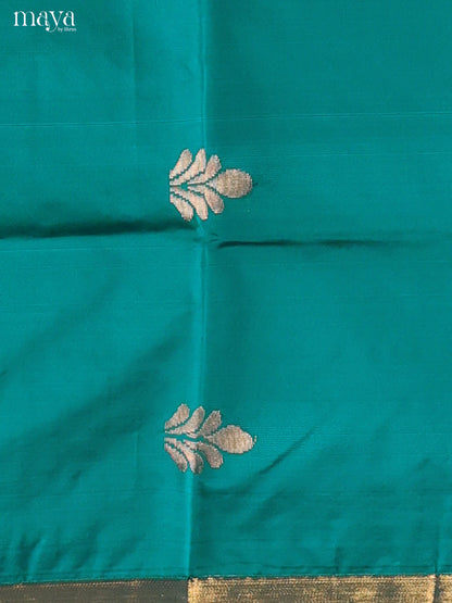 Green & Wine-semi softsilk salwar Unstitch