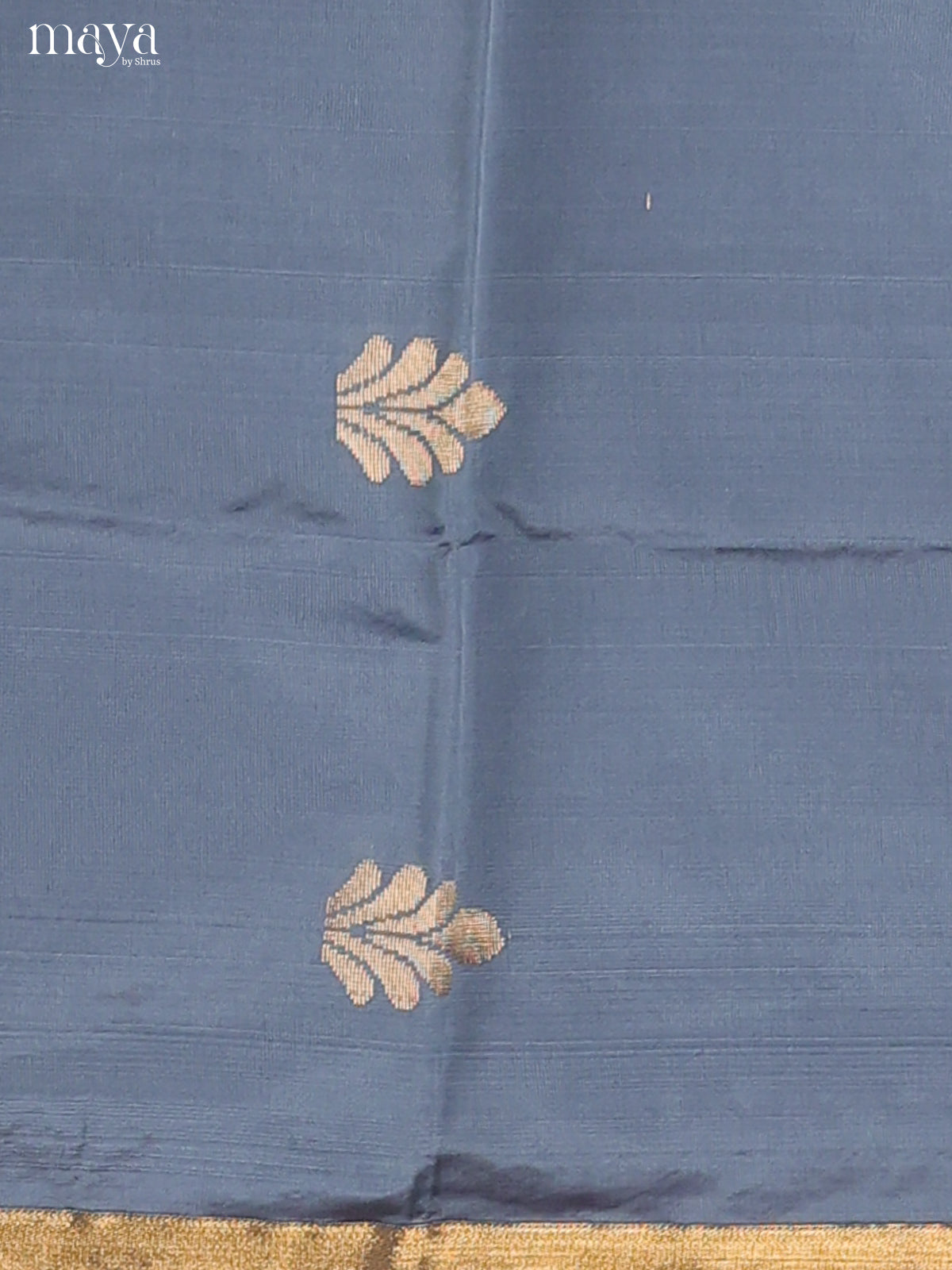 Grey & Red-semi softsilk salwar Unstitch