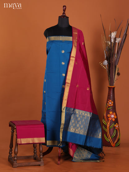 MDK19169-semi softsilk salwar Unstitch