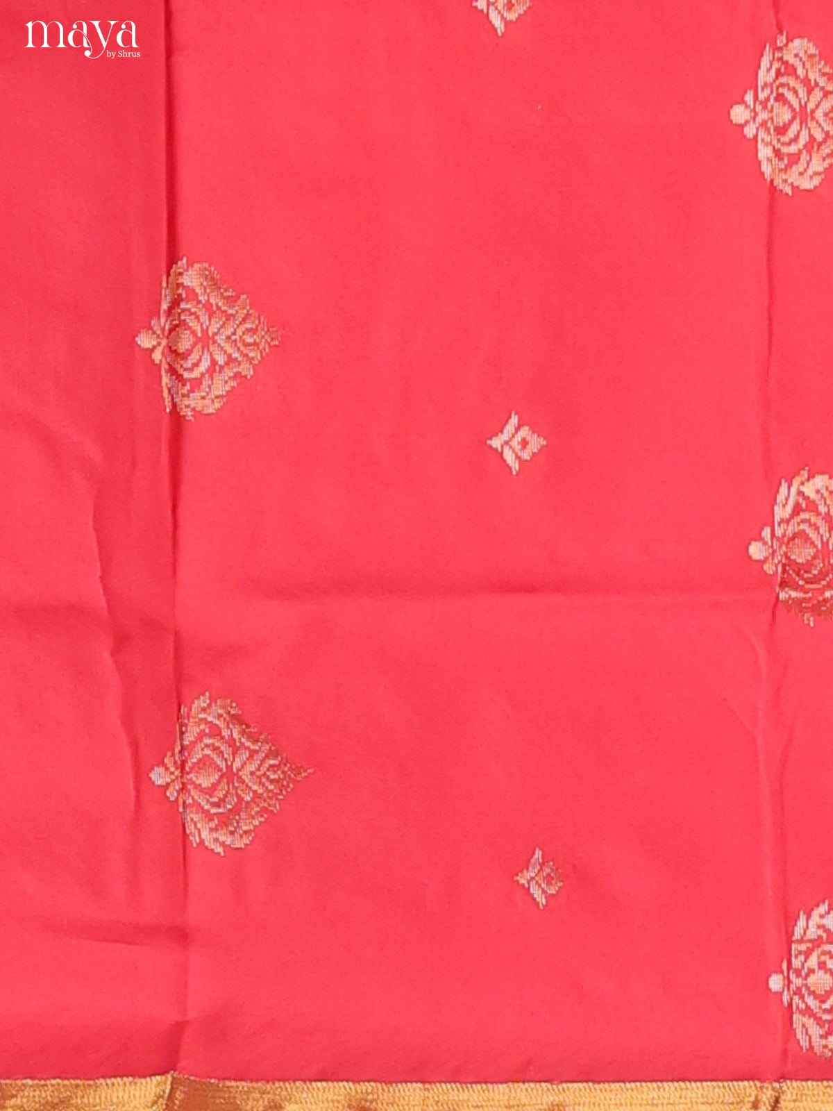 Reddish Pink & Blue-semi softsilk salwar Unstitch