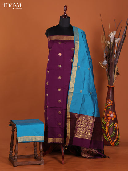 MDK19172-semi softsilk salwar Unstitch