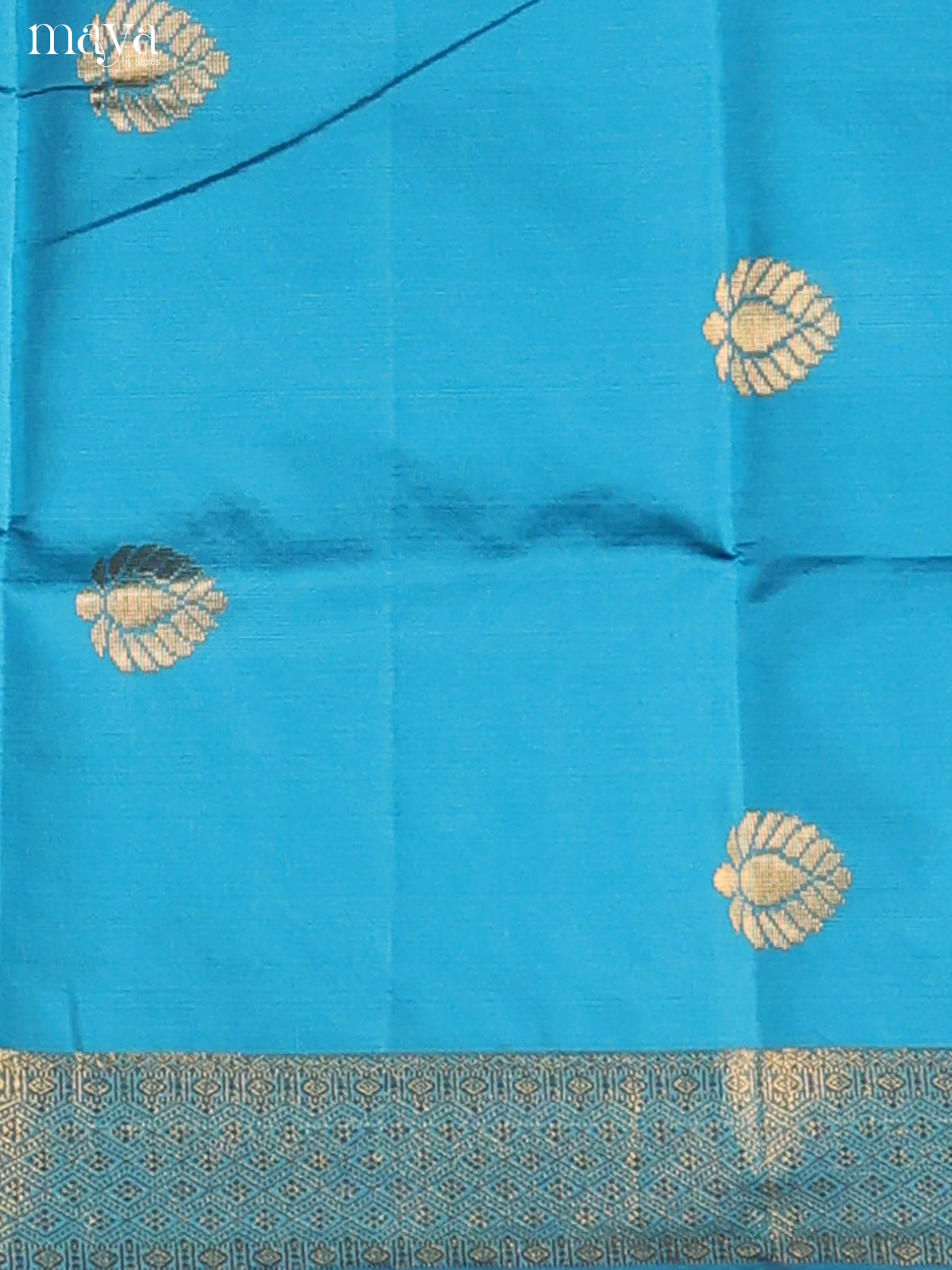 Blue & wine -semi softsilk salwar Unstitch