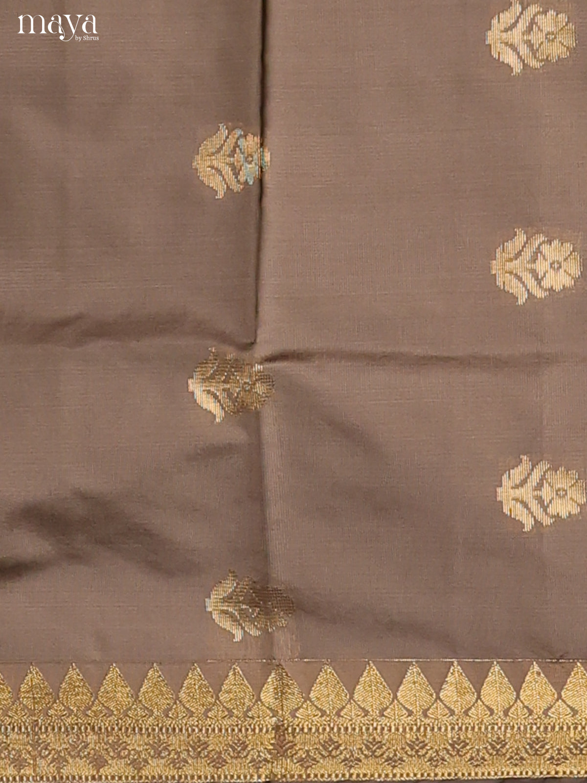 Grey & Blue-semi softsilk salwar Unstitch