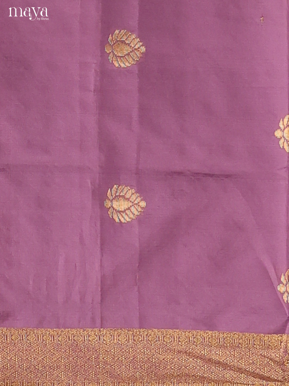 Mauve & Green-semi softsilk salwar Unstitch