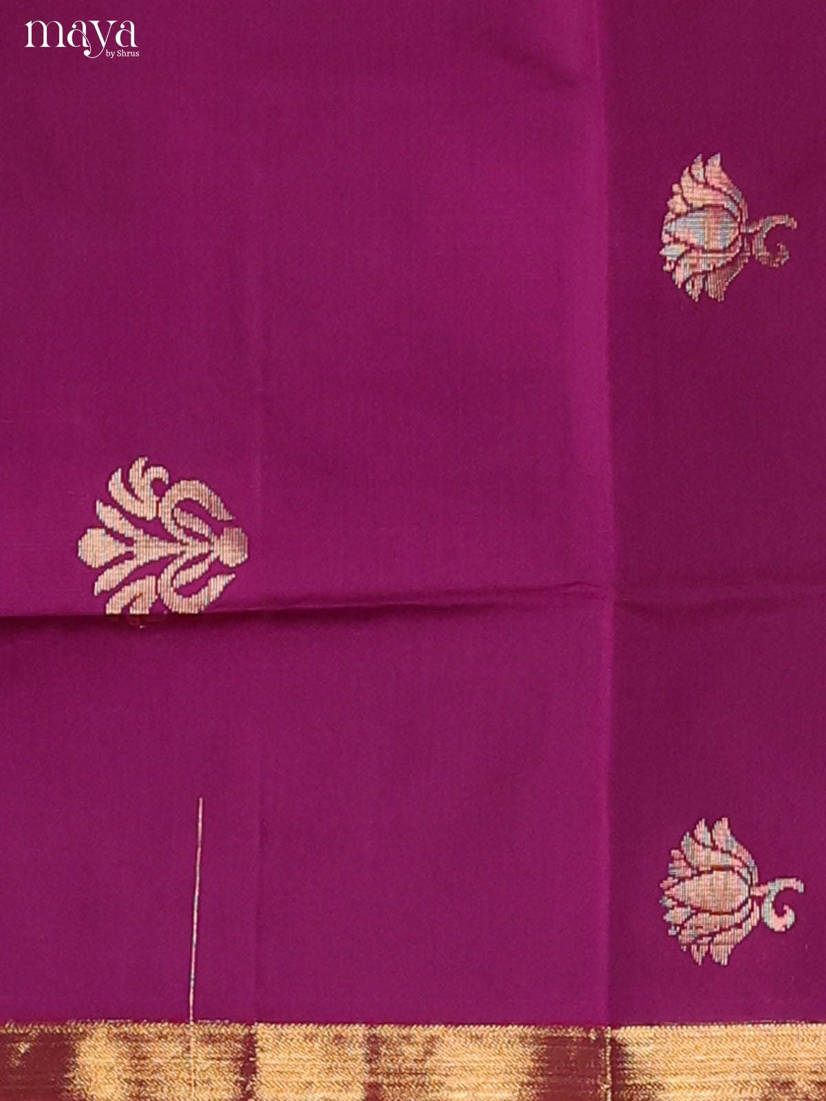 Violet & Red-semi softsilk salwar Unstitch