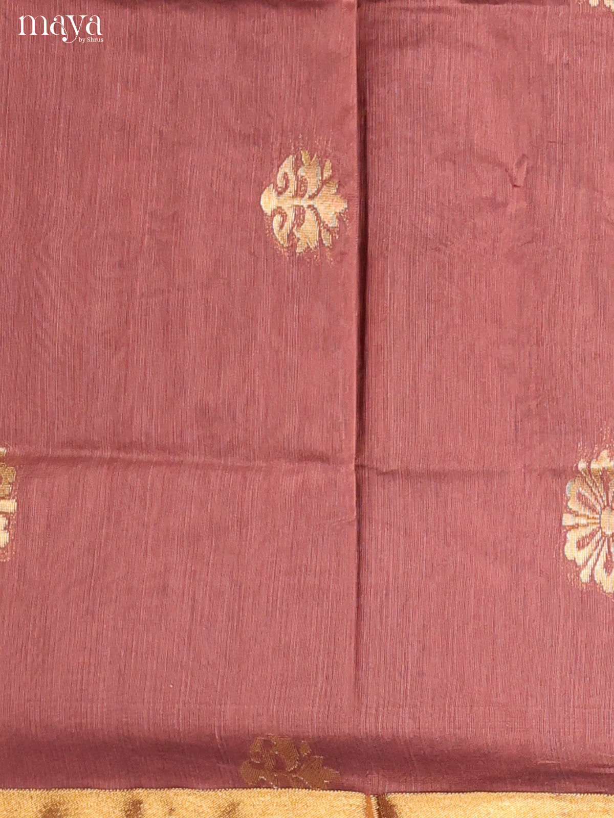 Brown & Grey-Semi silkcotton salwar unstitch