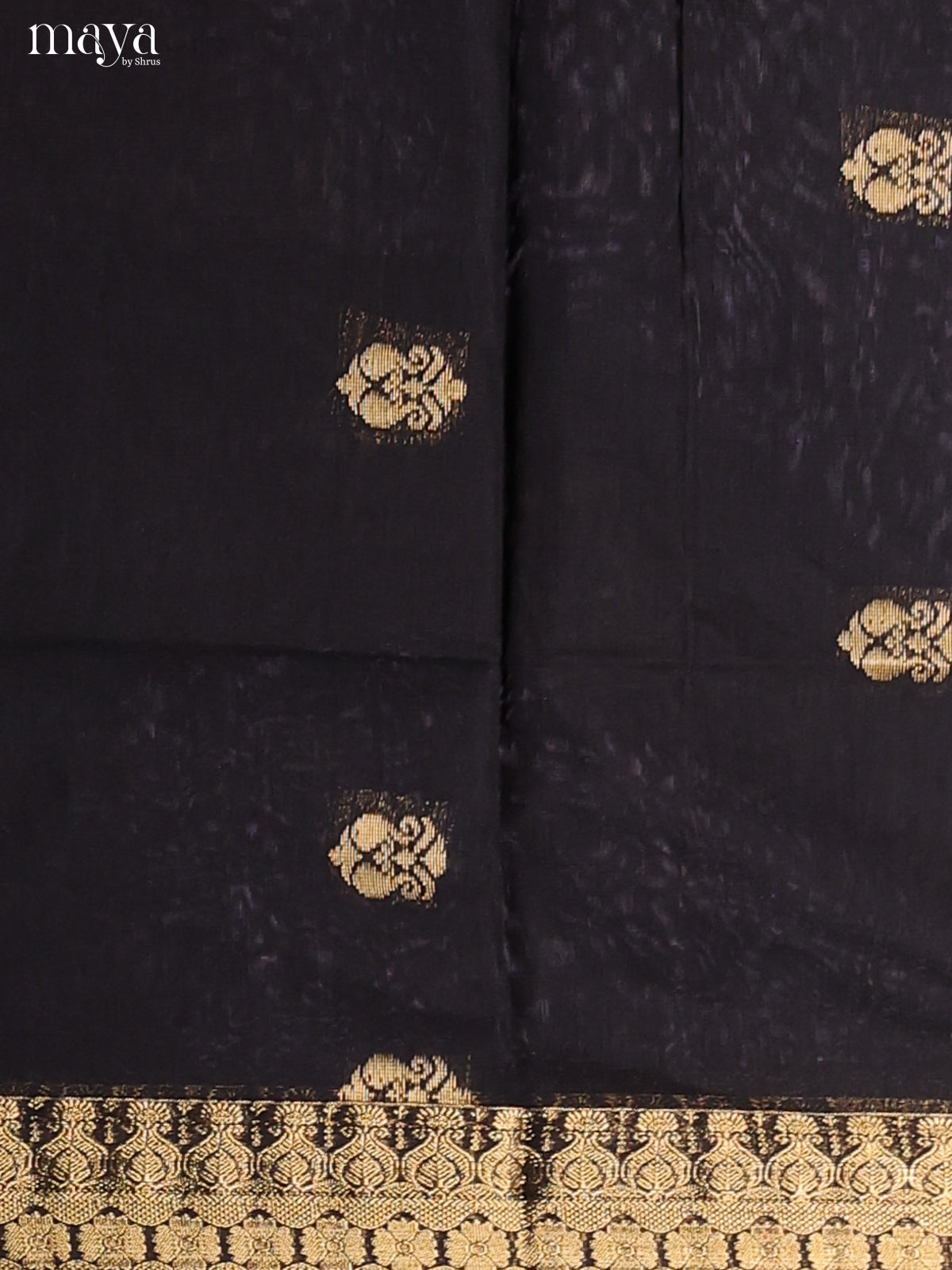 Black & Red-Semi silkcotton salwar unstitch