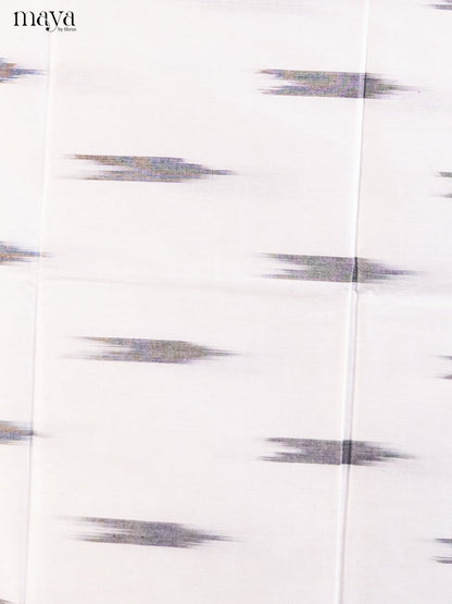White & Grey - Ikkat Salwar Unstitch
